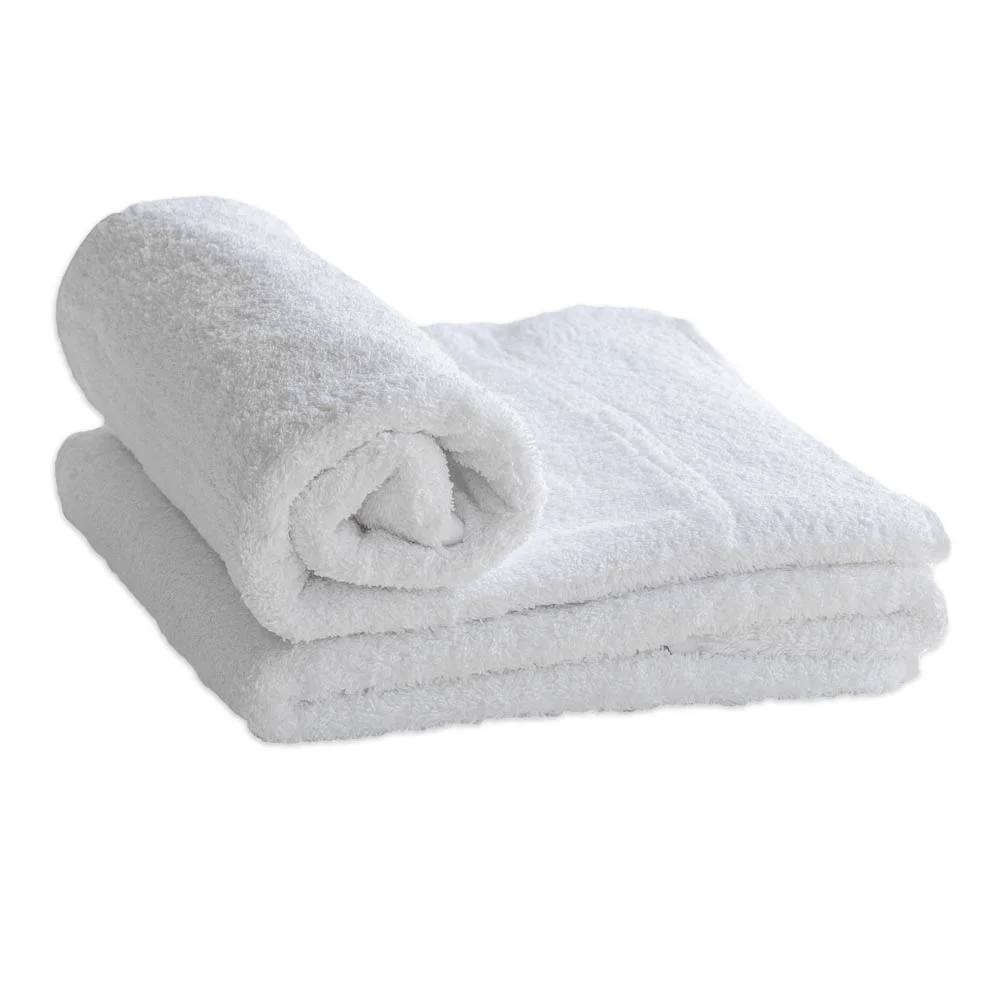 Bath Towel Plain White (430g, 595g)